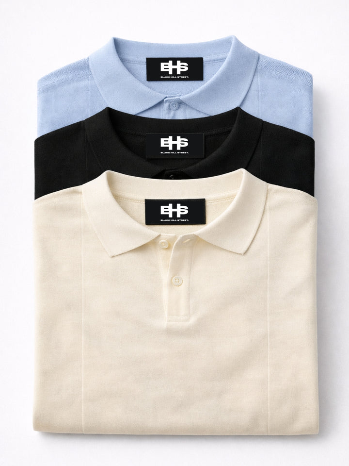The Apex Knit Polo 3-pack