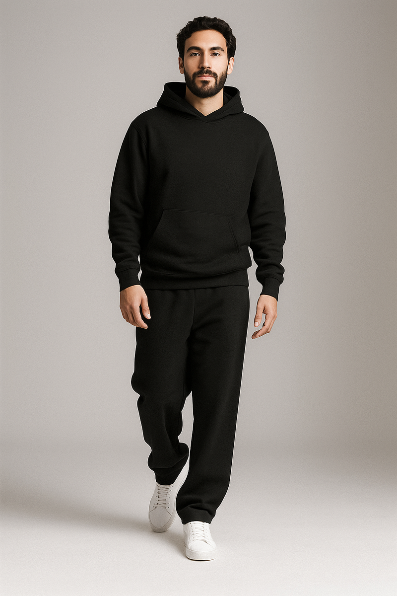 The Atlas Hoodie Tracksuit - Black