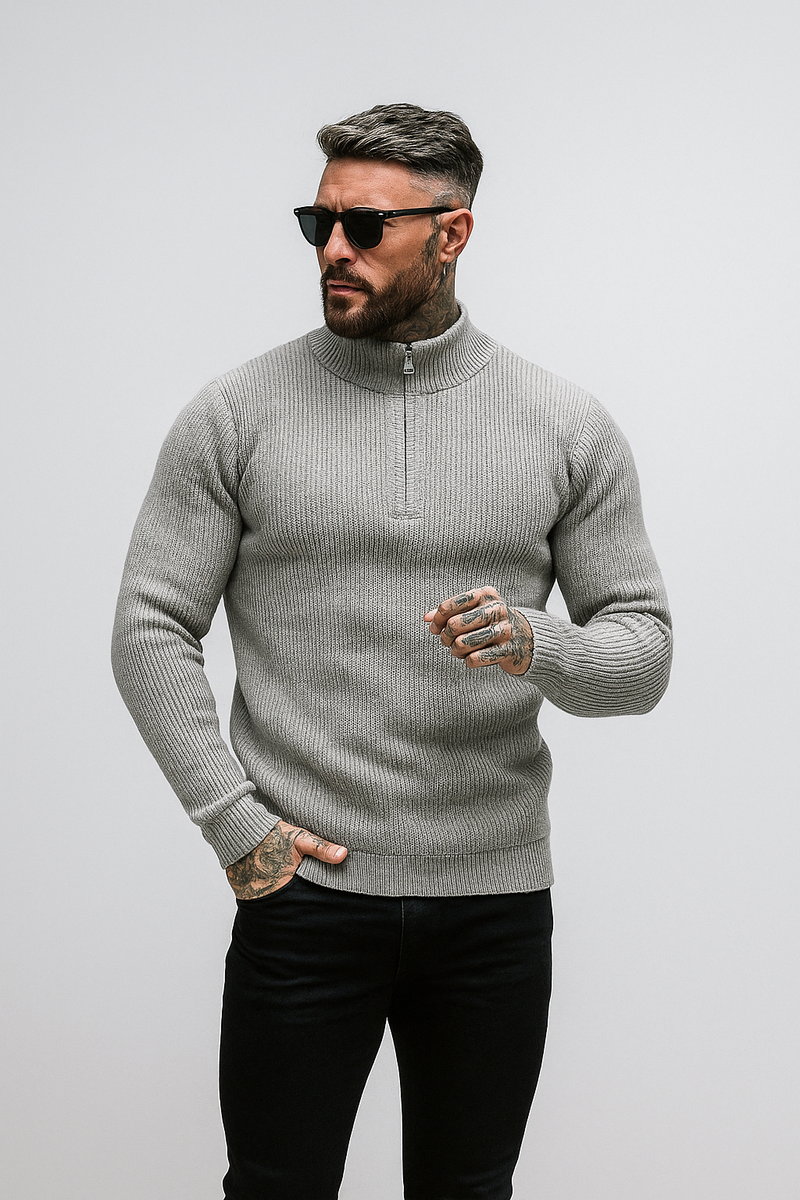 The Haven Knit Crew Sweater - Grey