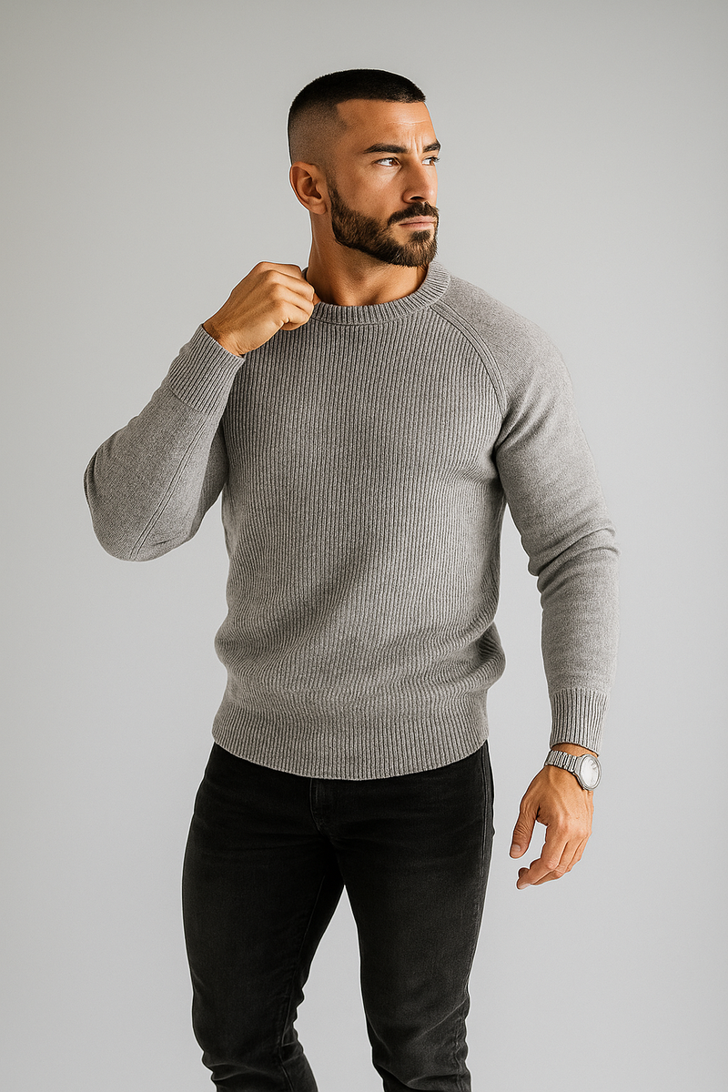 The Apex Knit Sweater - Grey