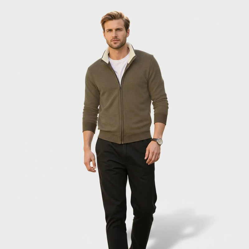 The Elite Long-Sleeve Crew - Brown