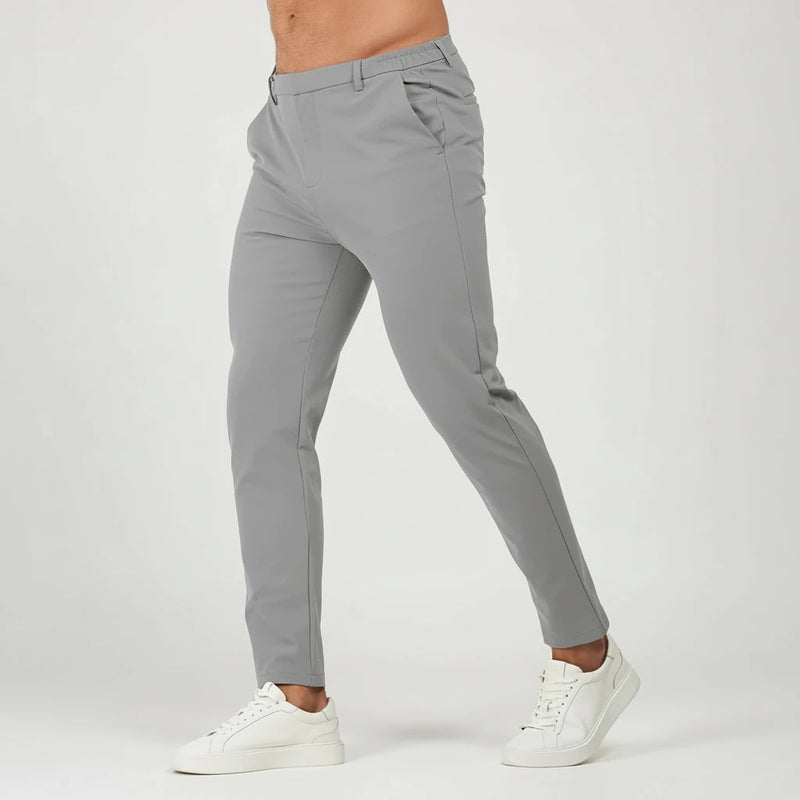 The Slim Chino Trousers - Gray